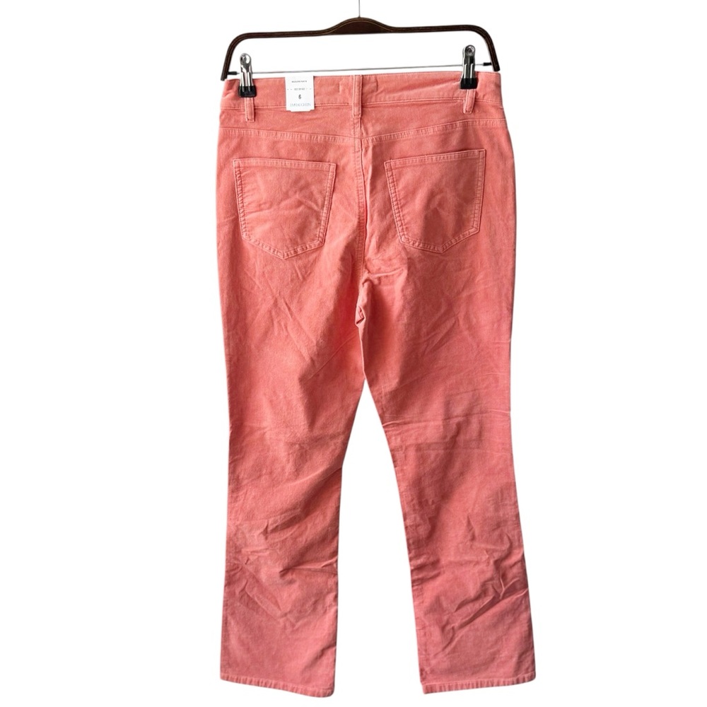 J McLaughlin Milburn Velvet Jeans in Deep Coral | 6 NWT - Picture 4 of 10